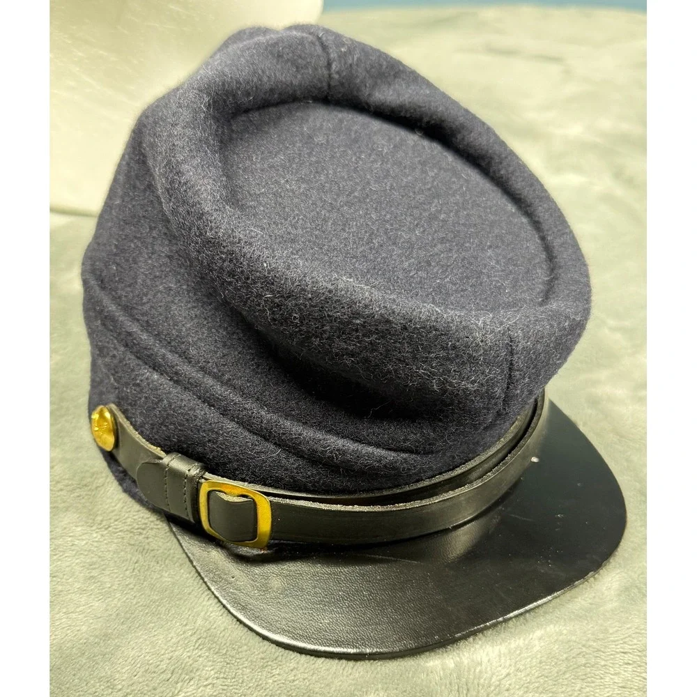Civil War Union Kepi Cap Medium Reproduction Wool Officer Enlisted Navy Blue